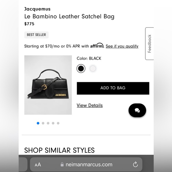 Jacquemus Le Bambino purse - Picture 8 of 9